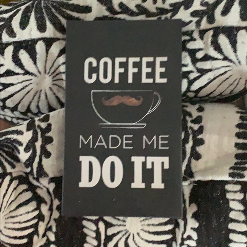 Target ☕️ coffee made me do it small canvas ☕️